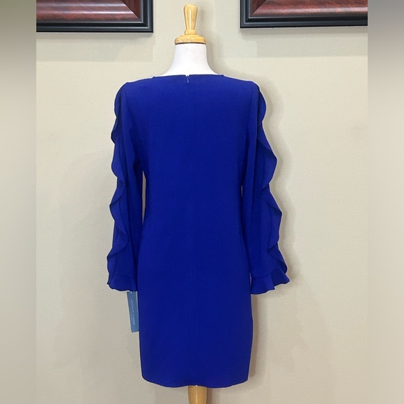 London Times | NWT Size 10 Royal Blue Long Sleeved Dress - Picture 6 of 7
